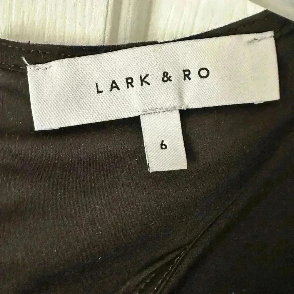 Lark & Ro Black sleeveless shift mini dress, size 6 - Picture 3 of 3